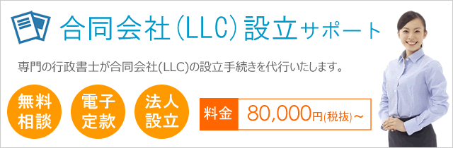 合同会社(LLC)設立サポート"